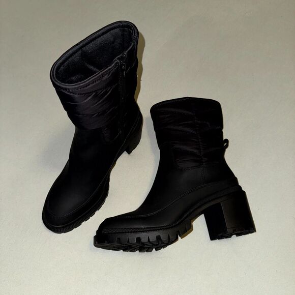 INC International Concepts Suludi Women 8M Snow Shoes Black Round Toe Ankle Boot - Picture 2 of 8